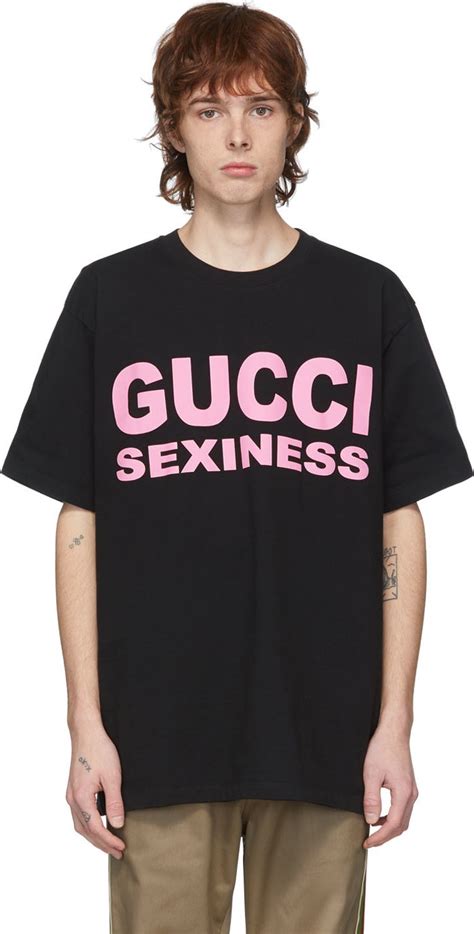 gucci sexiness t shirt|gucci shirt women black.